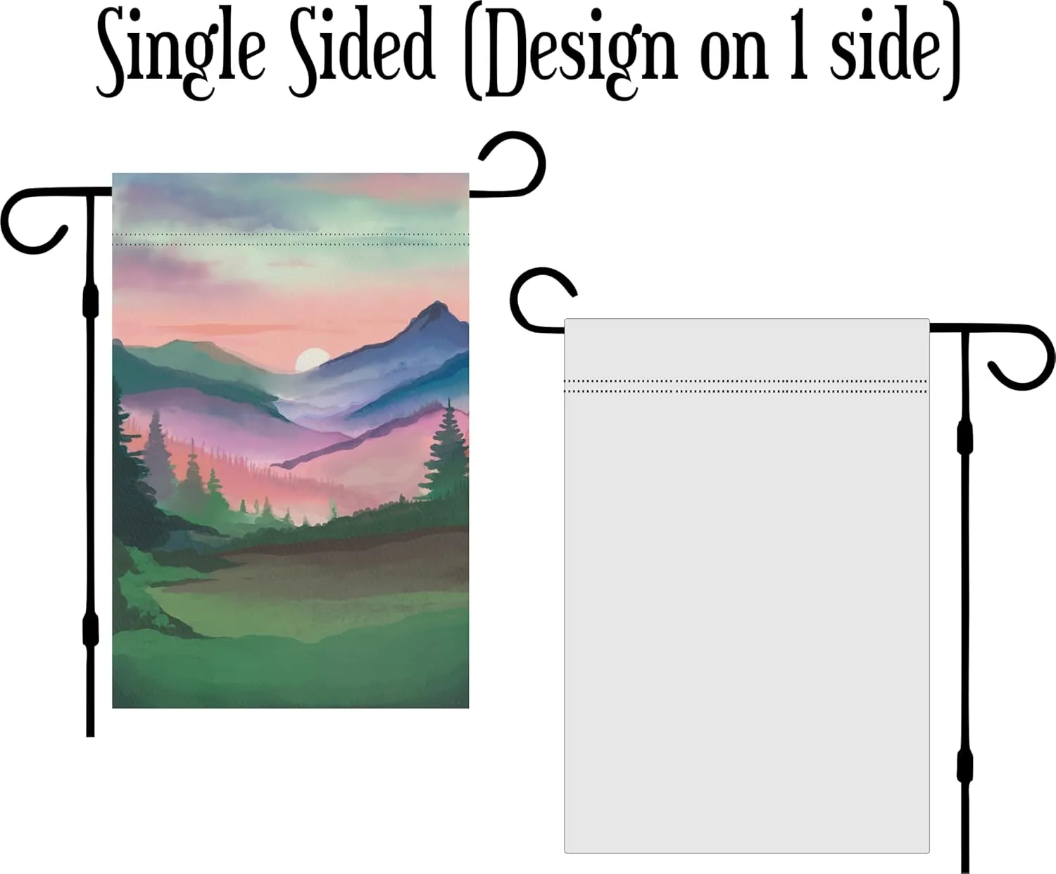 Personalized camper Garden Flag for Campsite, Custom outdoor camping decoration sign, unique yard decor for RV travel trailer, Motorhome, tent, camping enthusiasts (Popup Camper)