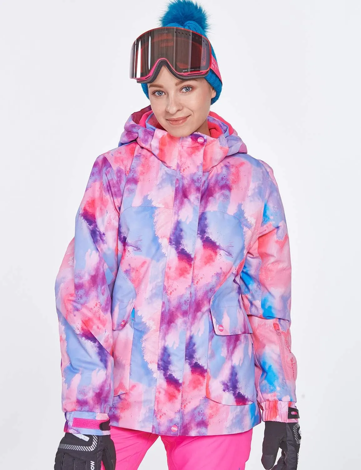 PHIBEE Women's Outdoor Waterproof Snowboard Breathable Snow Ski Jacket