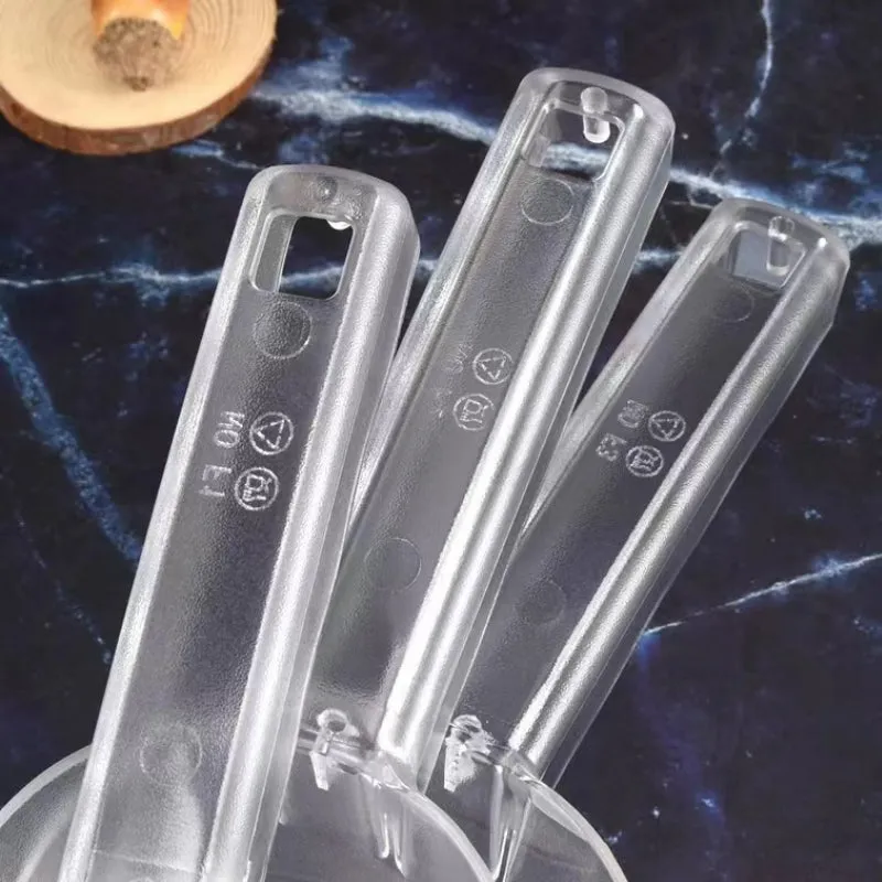 Plastic Transparent Ice Scoop Rice Spoon PC Material Ice Scraper Large Size for Supermarket and Bar
