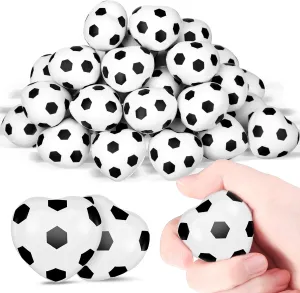 Poen 36 Pcs End of Year Gifts for Students Sports Heart Stress Balls End of Year Balls Gifts Relief Toys for Kids School Classroom(Soccer)