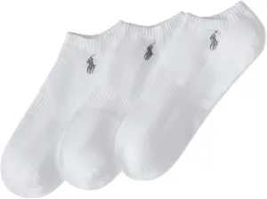 POLO RALPH LAUREN Men's Atheltic Performance Tech Low Cut Socks - 3 Pair Pack - Moisture Wicking Mesh
