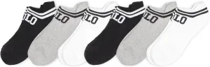 POLO RALPH LAUREN Men's Athletic Performance Cotton Low Cut Socks-6 Pair Pack-Moisture Wicking Mesh