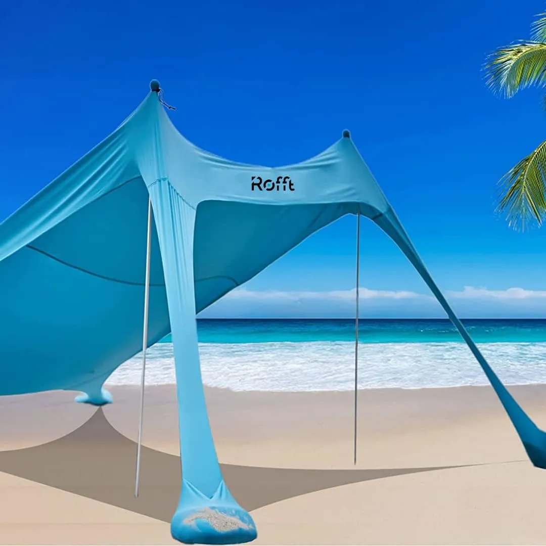 Pop Up Beach Tent and Beach Canopy Sun Shelter UPF50  with Sand Shovel, Ground Pegs and 2 Aluminum Poles Beach Shade Beach Tent pop up Shade Beach Tent Sun shelter Beach Canopy Tent Sun Shade