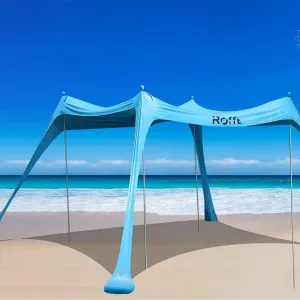 Pop Up Beach Tent and Beach Canopy Sun Shelter UPF50  with Sand Shovel, Ground Pegs and 4 Aluminum Poles, Beach Shade, Beach Tent pop up, Shade Beach Tent, Sun shelter, Beach Tent Sun Shade