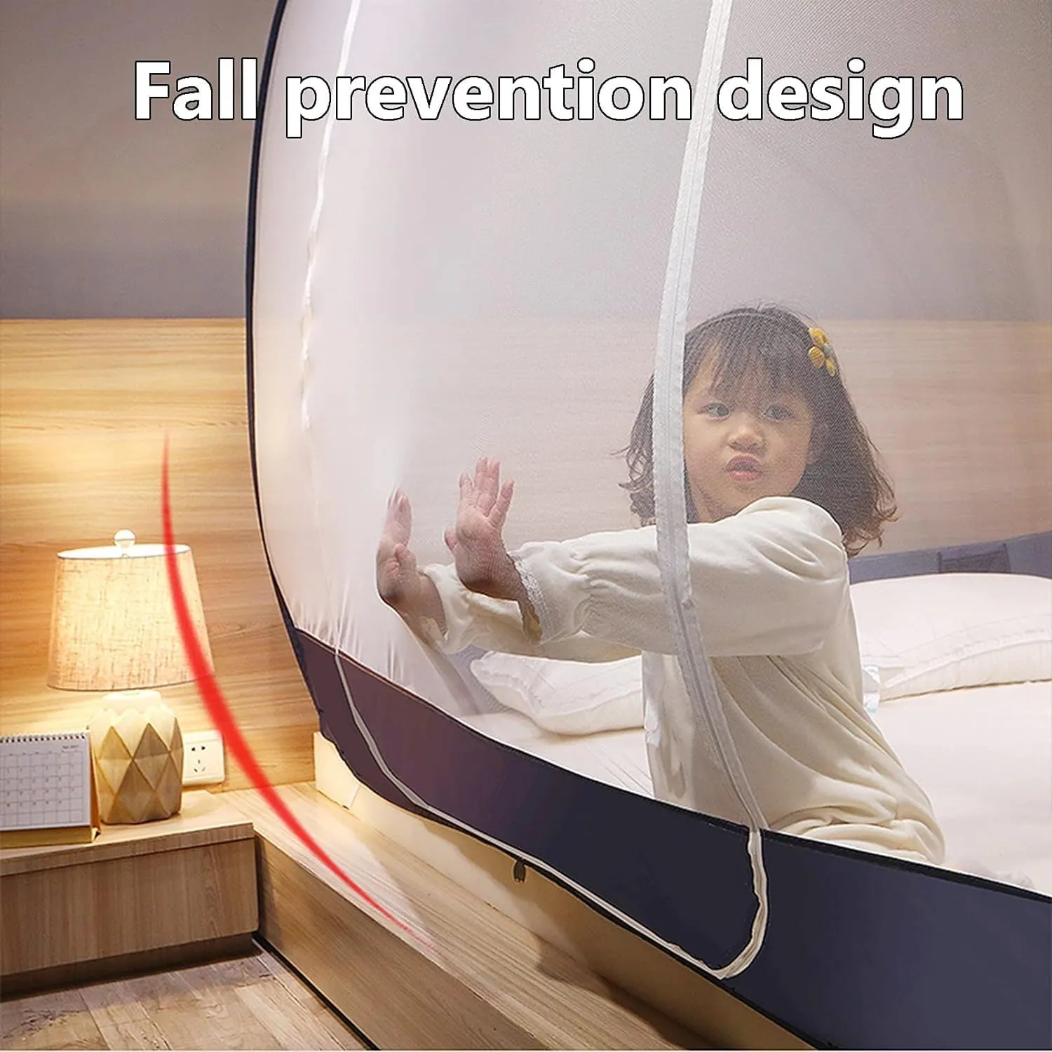 Pop-Up Mosquito Net Portable Camping Mosquito Net, Double Bed, Foldable Travel Mosquito Net Tent(4,1.2 * 2m)