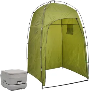 Portable Camping Toilet with Tent 10 10 L,Portable Toilet Potty Loo for Pool Party Camping Caravan Picnic & Festivals
