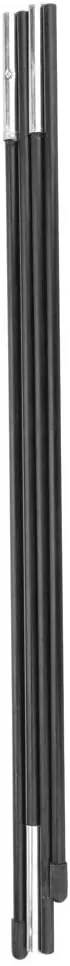 Portable Fiberglass Camping Tent Pole Bars, Sturdy/Anti-Rust/Heat-Resisting, Multi-Purpose Tent Support Rods Awning Frames Kit, Black, 180 cm/70.87 inches
