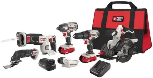 PORTER-CABLE PCCK617L6 20V MAX* Lithium Ion 6-Tool Combo Kit with Free USB Device