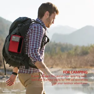 Premium First Aid Kit | Compact Emergency Medical Kit for Home, Car & Outdoors | 6.5" x 5" Travel-Ready Design