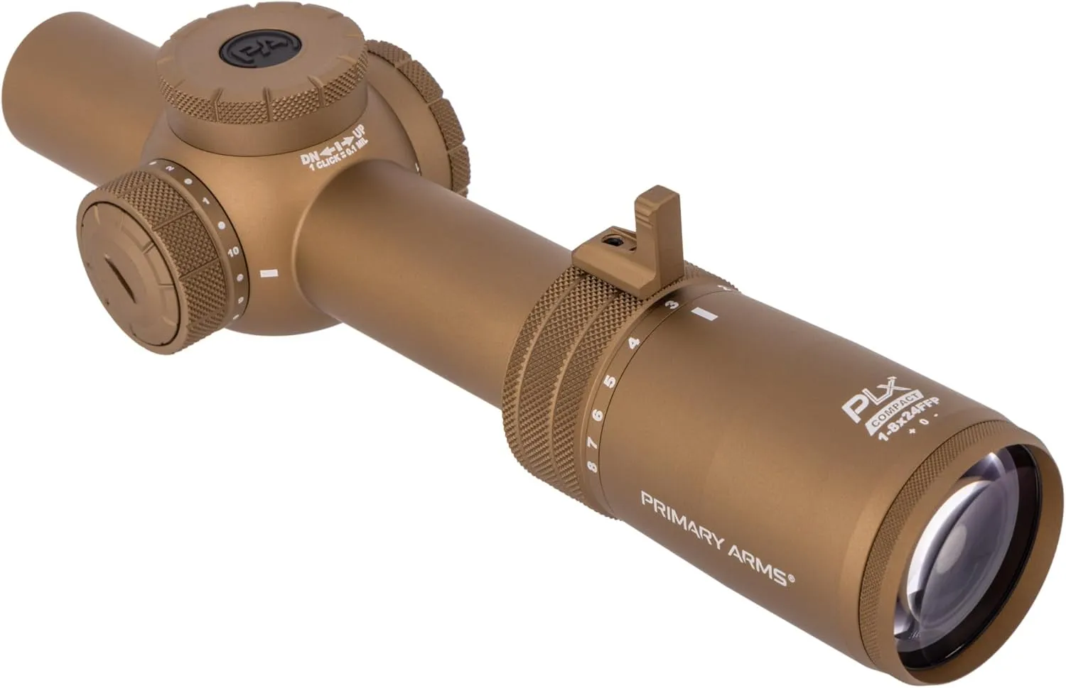 Primary Arms Compact PLx-1-8X24mm FFP Rifle Scopes - Multiple Illuminated Reticles
