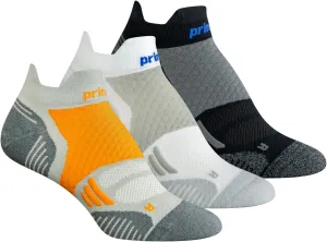 Prince Durable Comfortable Athletic Low Cut Compression Ankle Socks for Pickleball Running Walking Cycling Men Women 3 Pack
