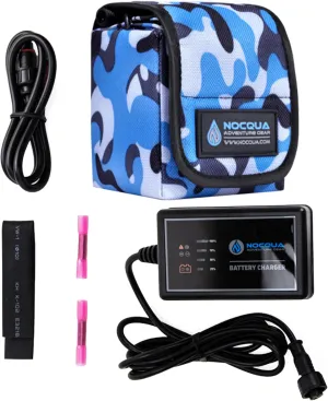 Pro Power Water-Resistant Battery & Charger Kit - Compatible with GPS, Depth & Fish Finders, & Most 12 Volt Electronics