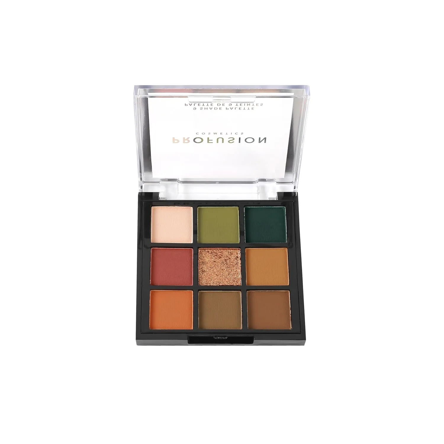 Profusion Cosmetics Artistry On The Go Makeup Kit, 9 Shade Eyeshadow and 6 Shade Face Palettes, 2 Eyeshadow and 1 Face Brush, 1 Face and Eye Primer (In The Wild, 1)