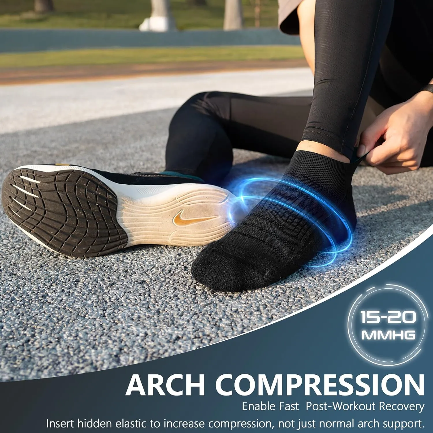 Rahhint Mohair Wool Hiking Ankle Socks Thick Cushion Anti Blister Moisture Wicking Compression Arch Support Outdoor 3 Pairs