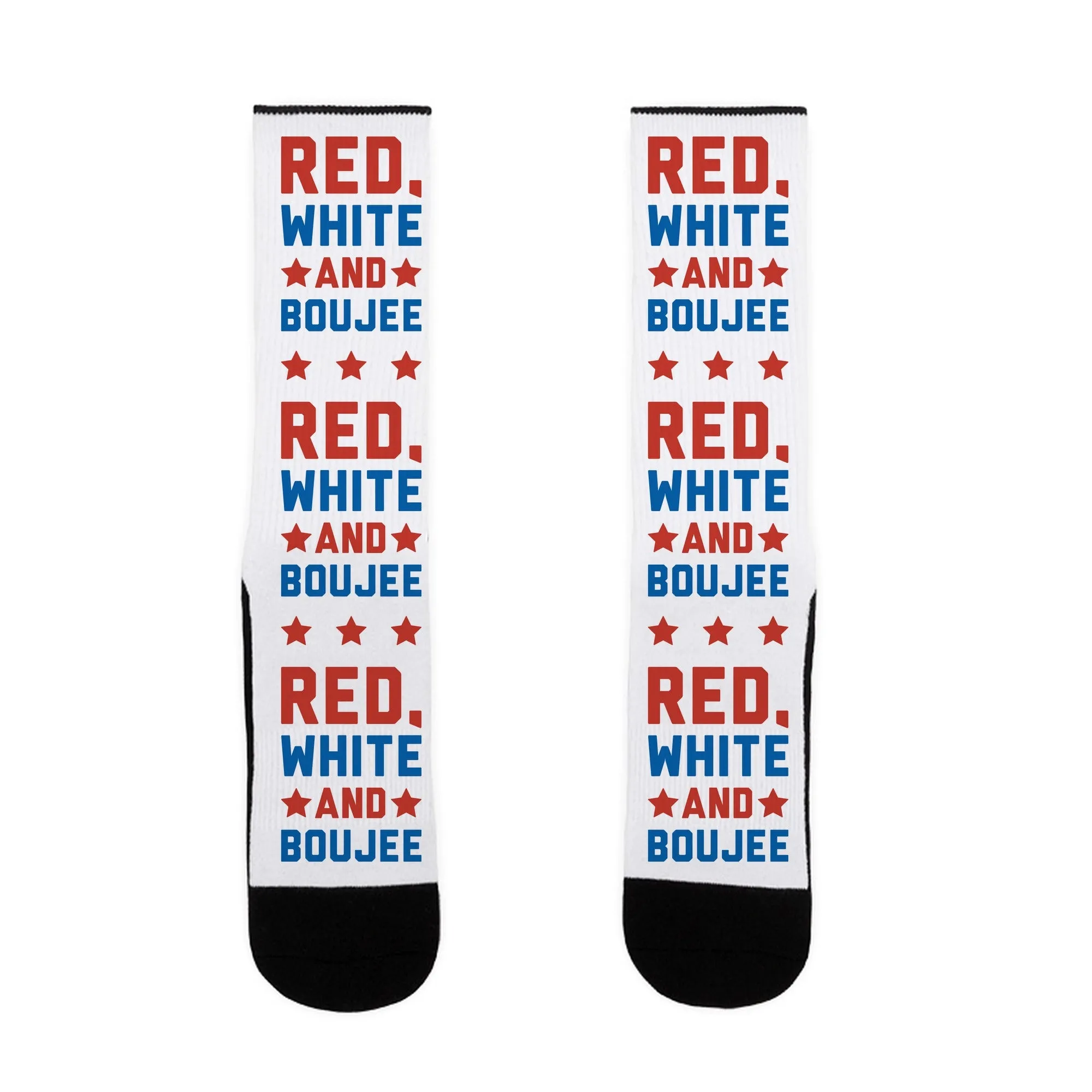 Red White And Boujee Socks