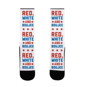 Red White And Boujee Socks