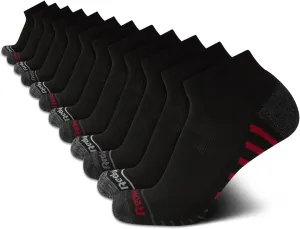 Reebok Men’s Quarter Socks - 12 Pack Soft Performance Quarter Socks for Men - Breathable Men's Athletic Socks (Size: 6-12.5)