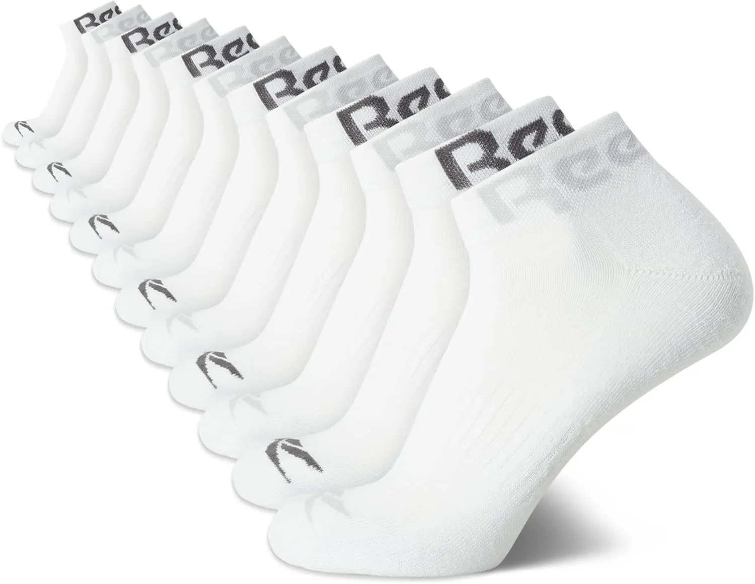 Reebok Men’s Quarter Socks - 12 Pack Soft Performance Quarter Socks for Men - Breathable Men's Athletic Socks (Size: 6-12.5)