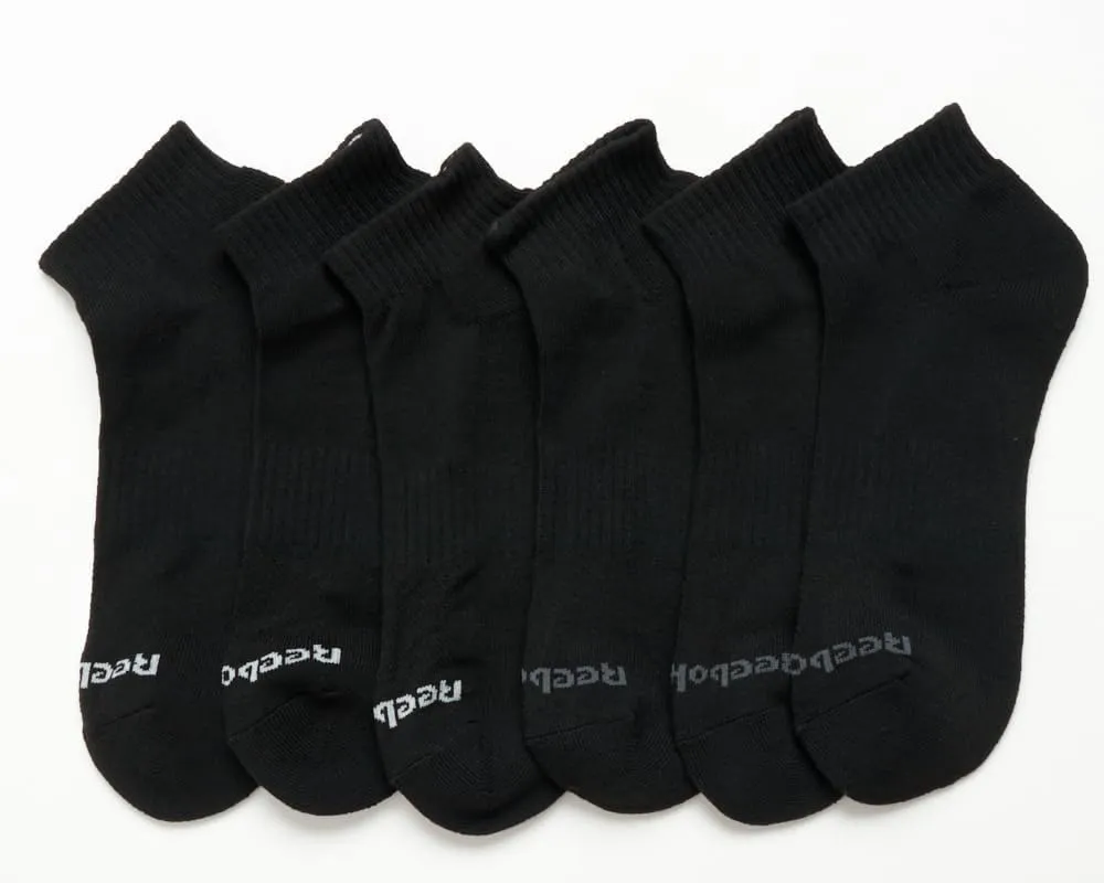 Reebok Men's Quarter Socks - 6 Pack Cushion Quarter Cut Ankle Socks for Men - Breathable Men's Athletic Socks (Size: 6-12.5)