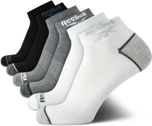 Reebok Men’s Quarter Socks – 6 Pack Cushion Quarter Cut Ankle Socks for Men - Breathable Men's Athletic Socks (Size: 6-12.5)