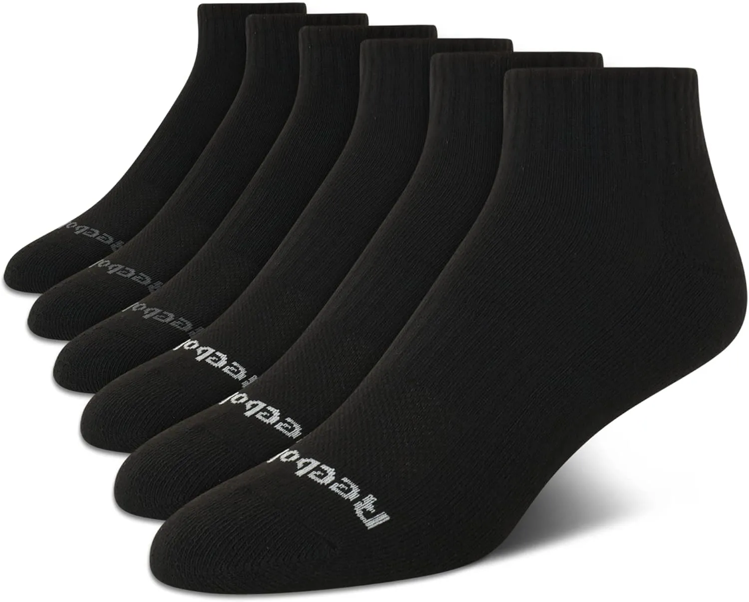Reebok Men's Quarter Socks - 6 Pack Cushion Quarter Cut Ankle Socks for Men - Breathable Men's Athletic Socks (Size: 6-12.5)