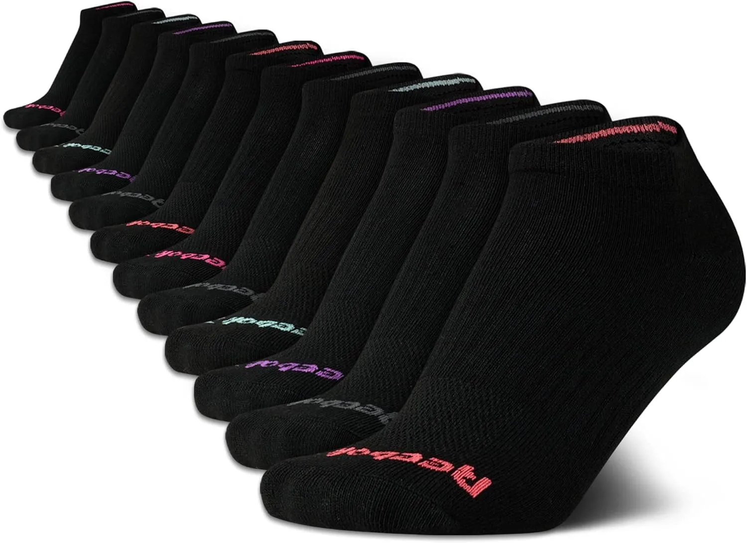 Reebok Women's Athletic Socks - Performance Low Cut Socks (12 Pack)