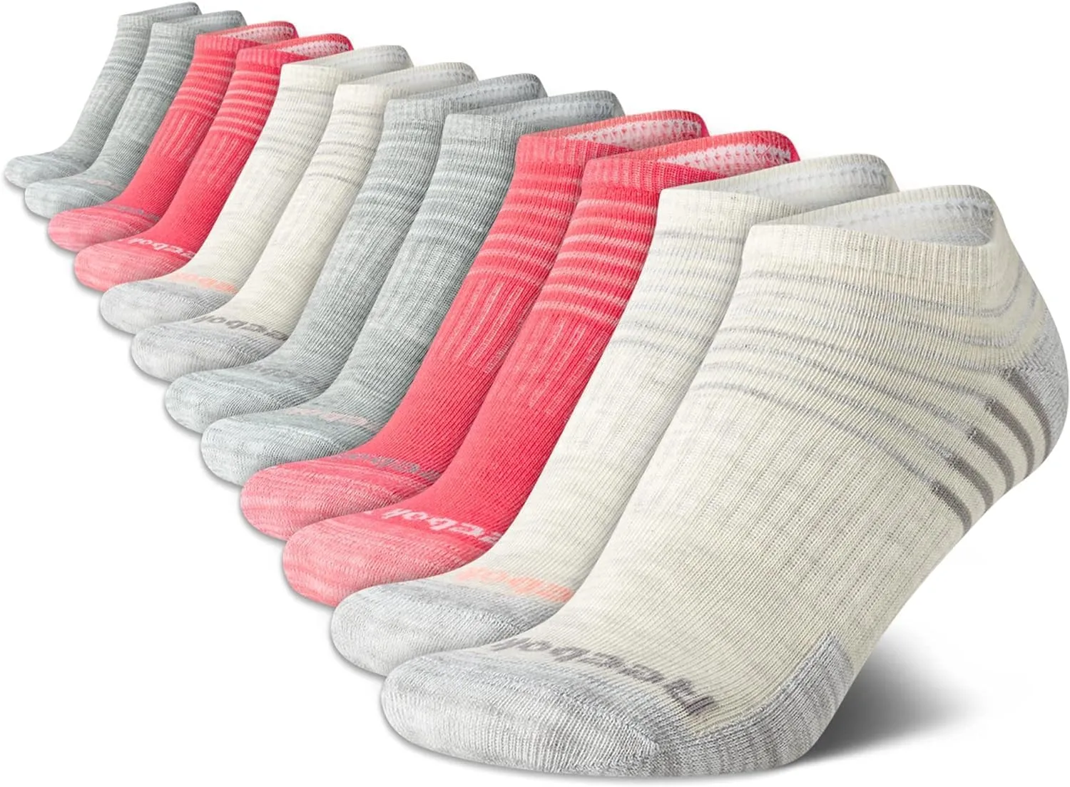 Reebok Women's Athletic Socks - Performance Low Cut Socks (12 Pack)