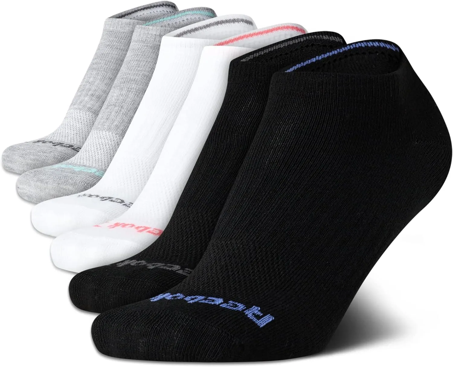 Reebok Women's Athletic Socks - Performance Low Cut Socks (6 Pack)