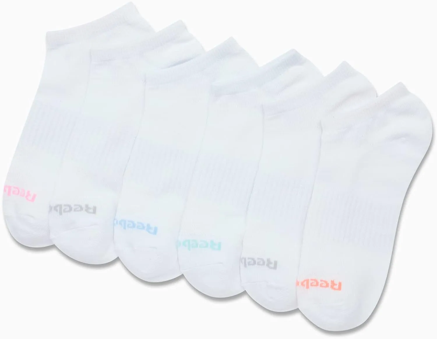 Reebok Women's Athletic Socks - Performance Low Cut Socks (6 Pack)