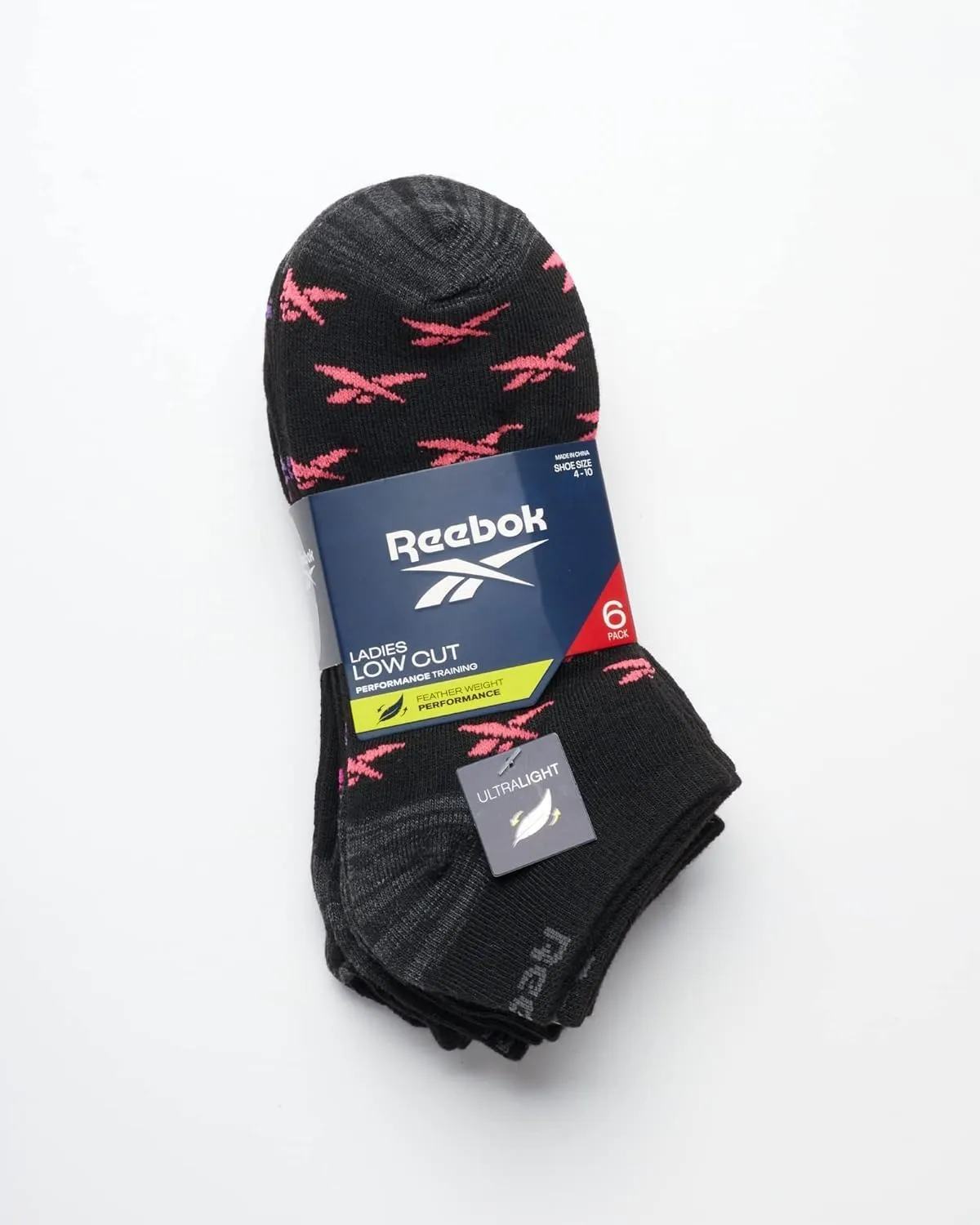 Reebok Women's Athletic Socks - Performance Low Cut Socks (6 Pack)