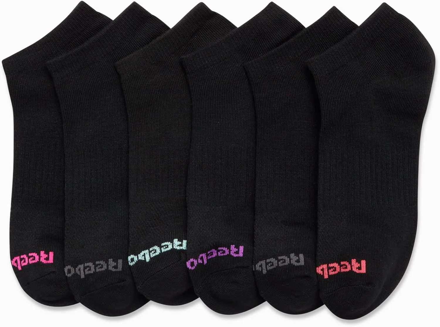 Reebok Women's Athletic Socks - Performance Low Cut Socks (6 Pack)
