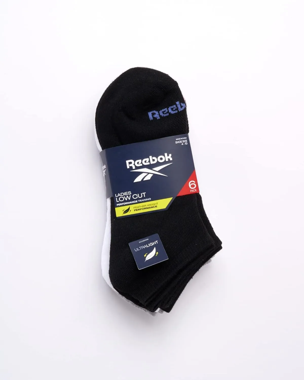 Reebok Women's Athletic Socks - Performance Low Cut Socks (6 Pack)