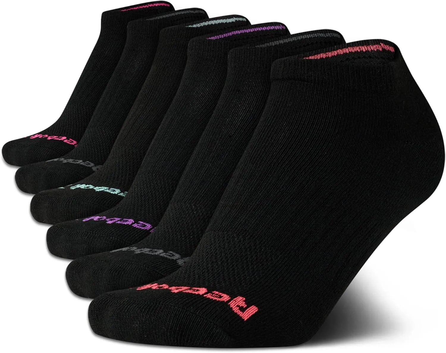 Reebok Women's Athletic Socks - Performance Low Cut Socks (6 Pack)