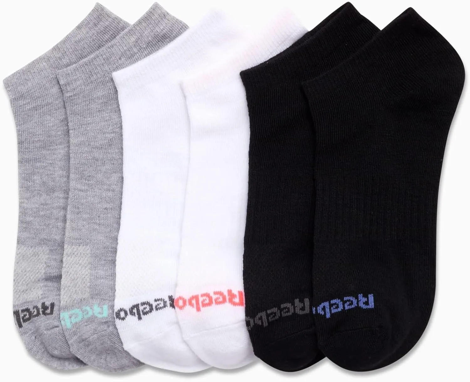 Reebok Women's Athletic Socks - Performance Low Cut Socks (6 Pack)