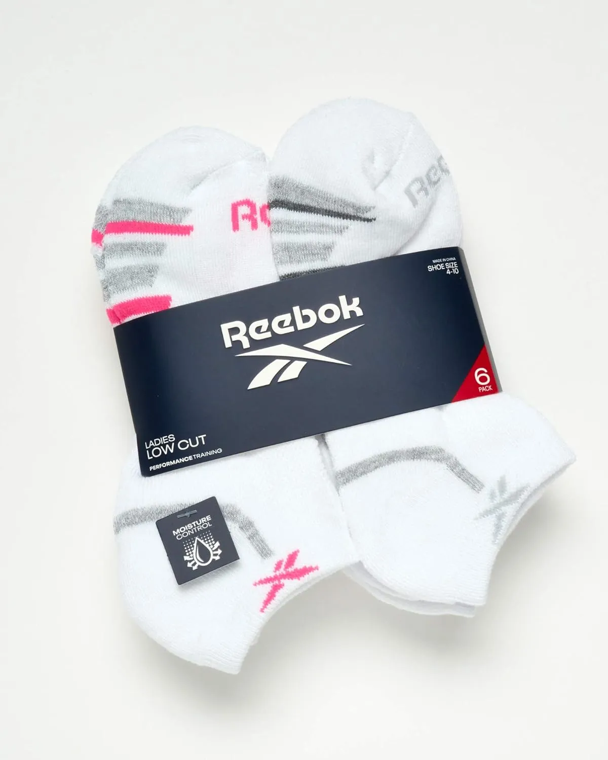 Reebok Women's Low Cut Socks - 6 Pack Performance Cushion Comfort No Show Socks - Breathable Athletic Socks for Women (4-10)