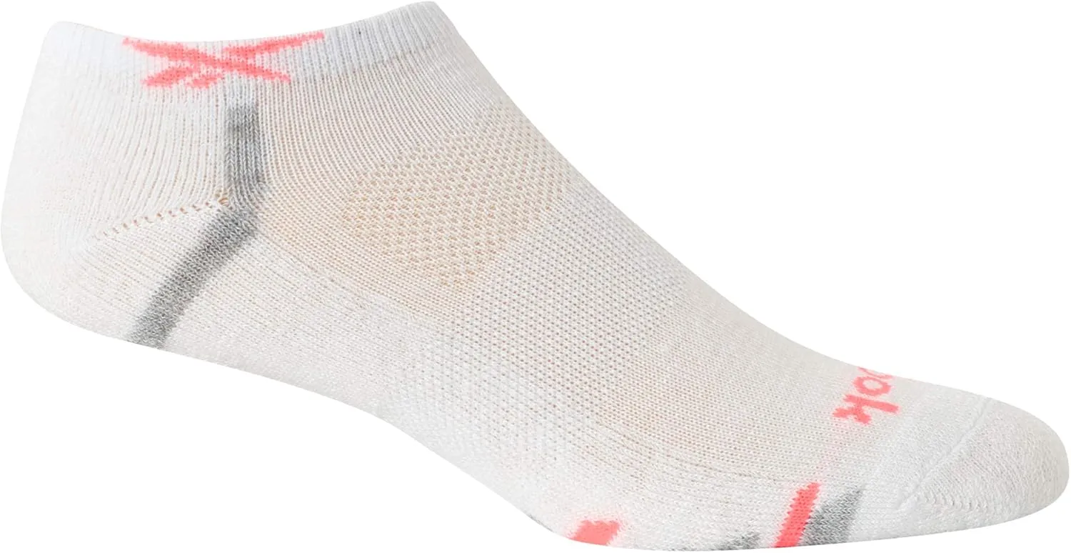 Reebok Women's Low Cut Socks - 6 Pack Performance Cushion Comfort No Show Socks - Breathable Athletic Socks for Women (4-10)