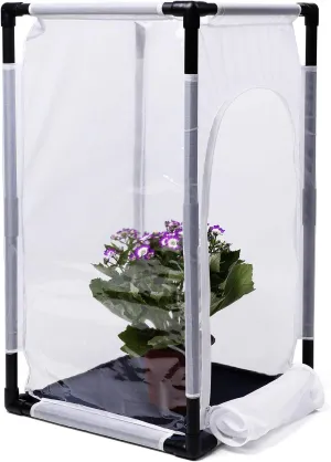 RESTCLOUD 30" Large Monarch Butterfly Habitat Cage, Outdoor Insect Mesh Cage Terrarium 16.5" x 16.5" x 30"