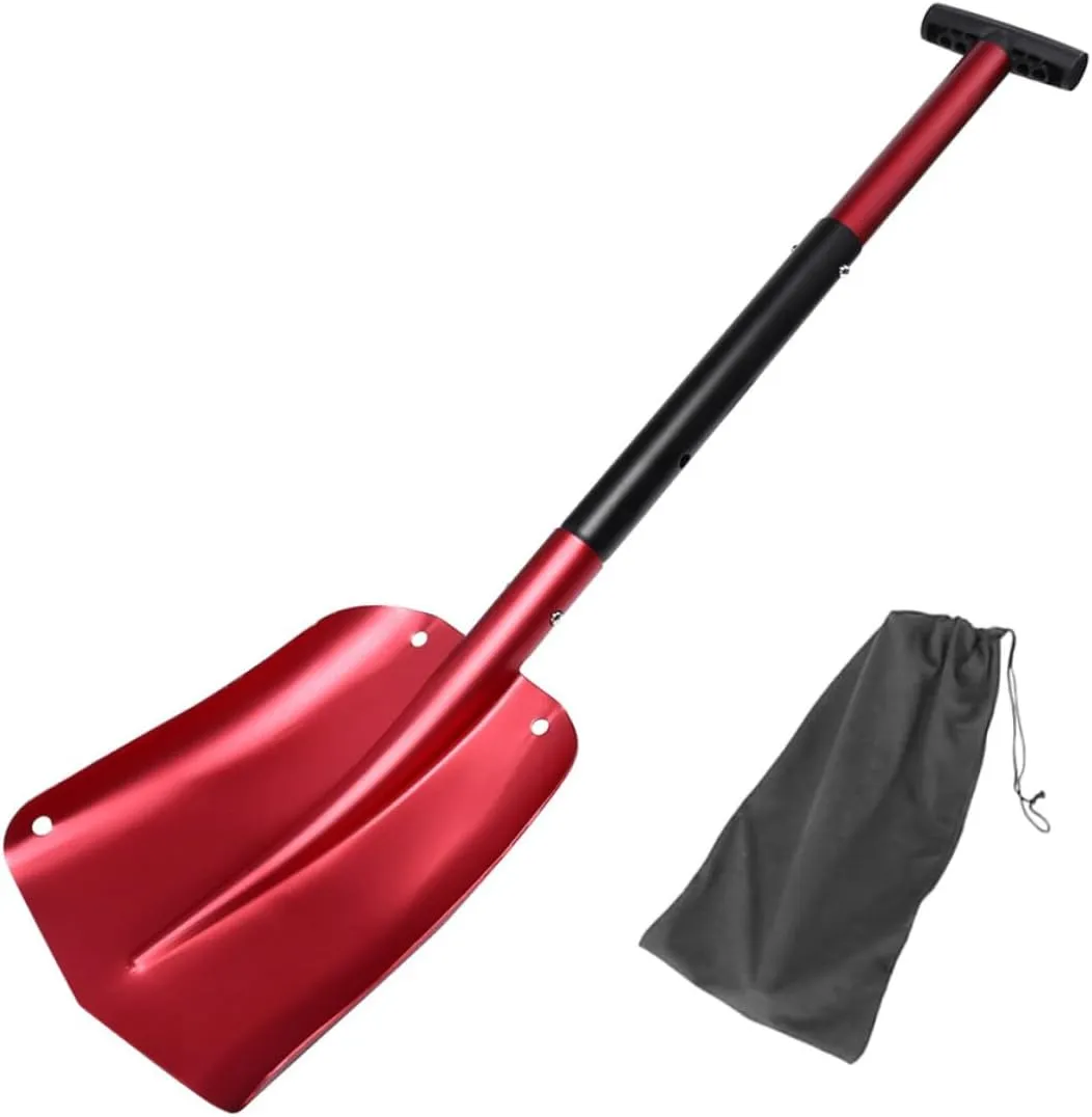 Retractable Outdoor Camping Shovel Detachable Car Snow Shovel with Ergonomic Non Slip Handle for Easy Use Lightweight and Portable Design for Snow Dirt and More