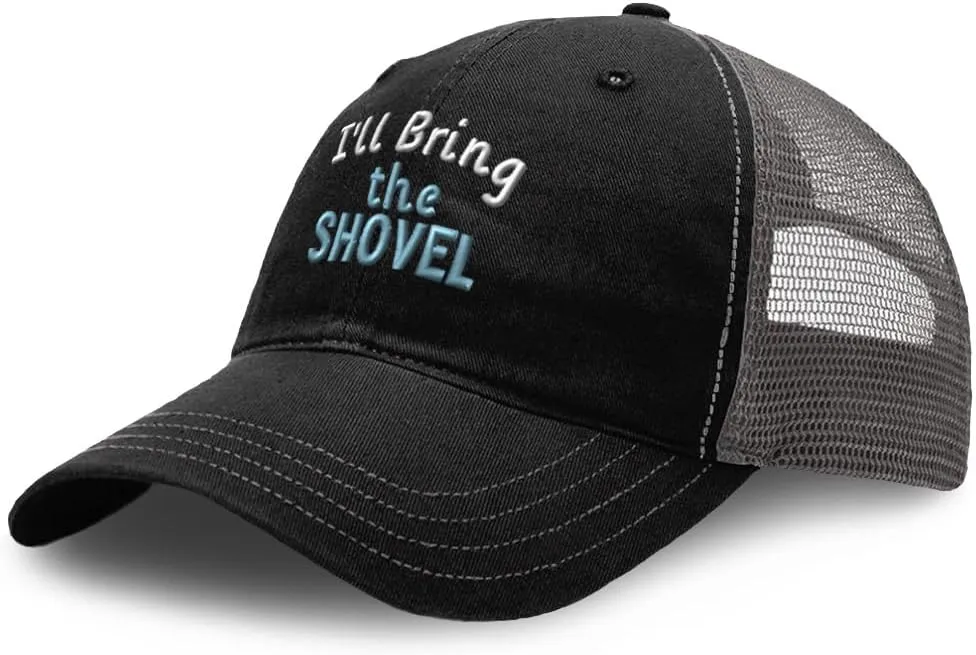Richardson Trucker Mesh Hat I'll Bring The Shovel Cotton Dad Hats for Men & Women