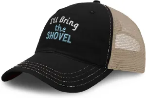 Richardson Trucker Mesh Hat I'll Bring The Shovel Cotton Dad Hats for Men & Women