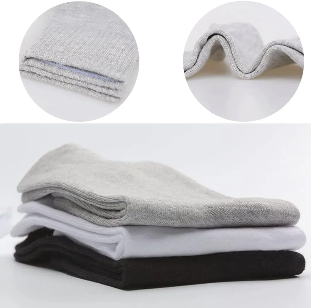 RICHBULL 30 Pairs of Thin Crew Socks for Men & Women - Breathable Casual Socks in Bulk - Moisture-Wicking Socks Wholesale