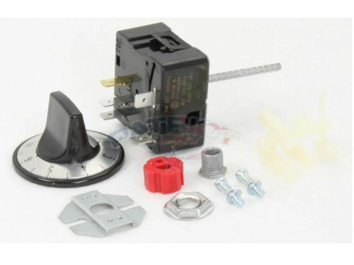 Robertshaw 5500-113 Infinite Switch, 120V, Black Dial