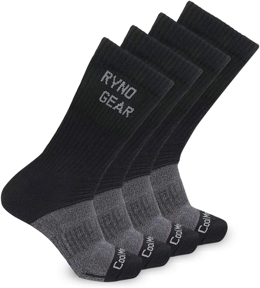 RYNO GEAR CoolMax 9" Moisture Wicking Performance Comfort Fit Socks Athletic Sock