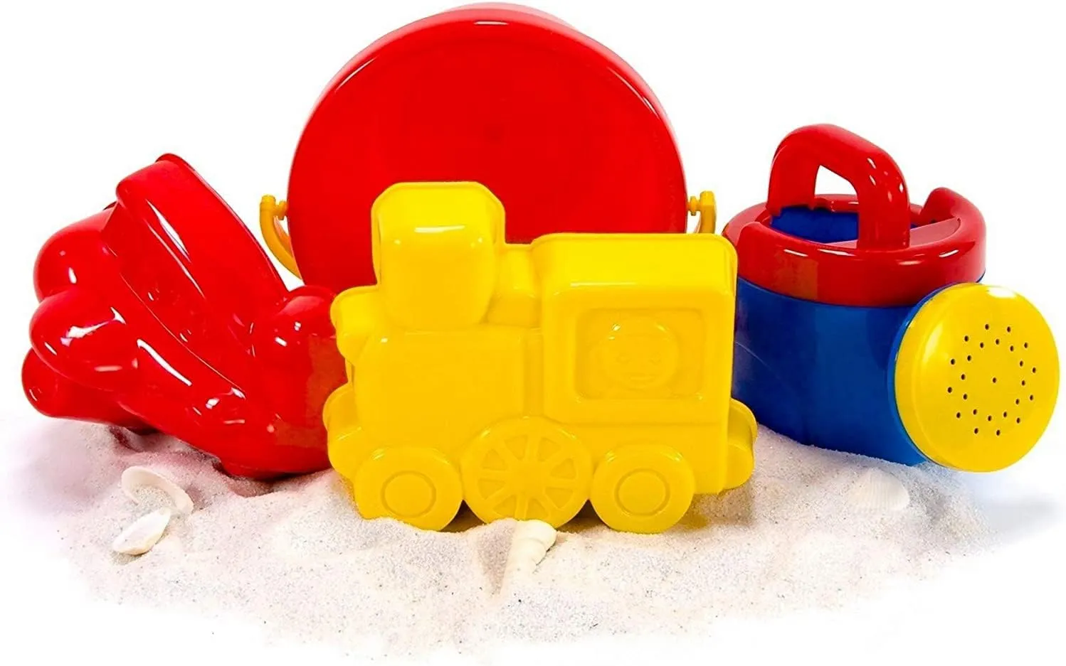 Sand Box Castle Play Deluxe Beach Set with Shovel, Bucket, Sifter, Molds by Toysmith
