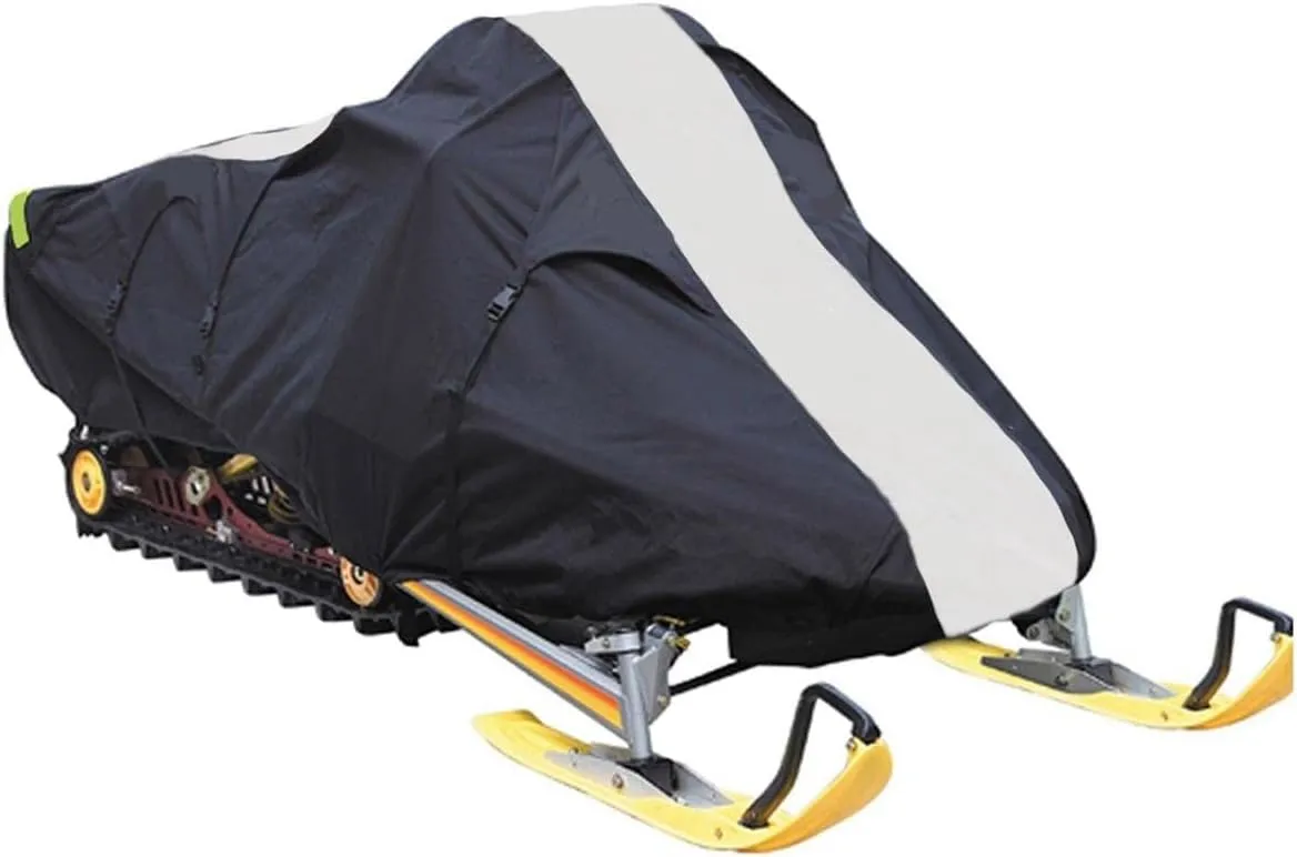 SBU 600D Snowmobile Travel and Storage Cover Compatible for 1997-2002 Model Year Polaris INDY 500 RMK Sleds. Slush and Mud Protection
