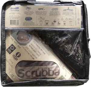 Scrubba Tactical Portable Wash Bag & Dry Kit - Hand Washing System for Outdoors & Travel - Light & Small Camping Laundry Set to Wash Clothes Anywhere