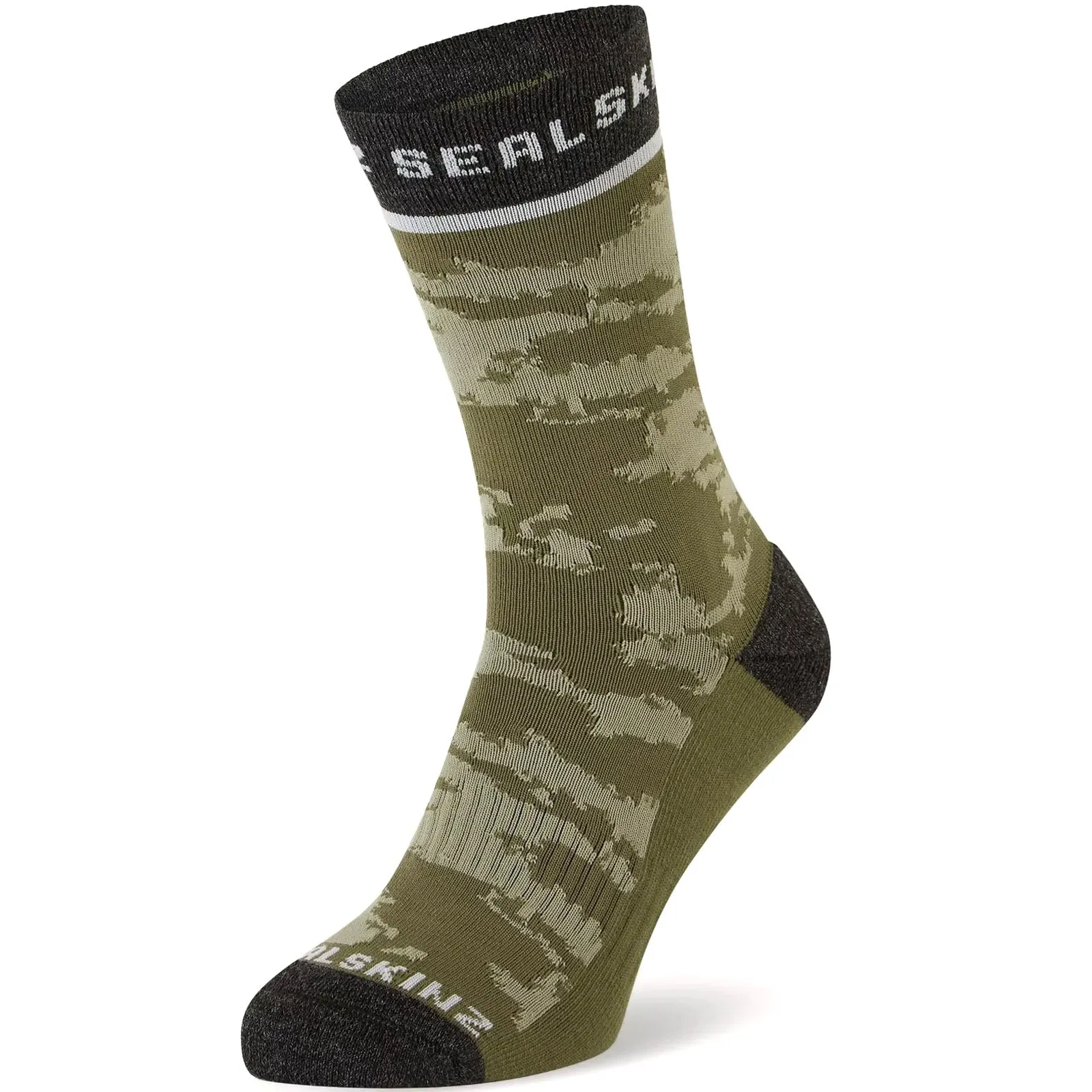 Sealskinz Unisex Reepham Mid Length Jacquard Active Socks