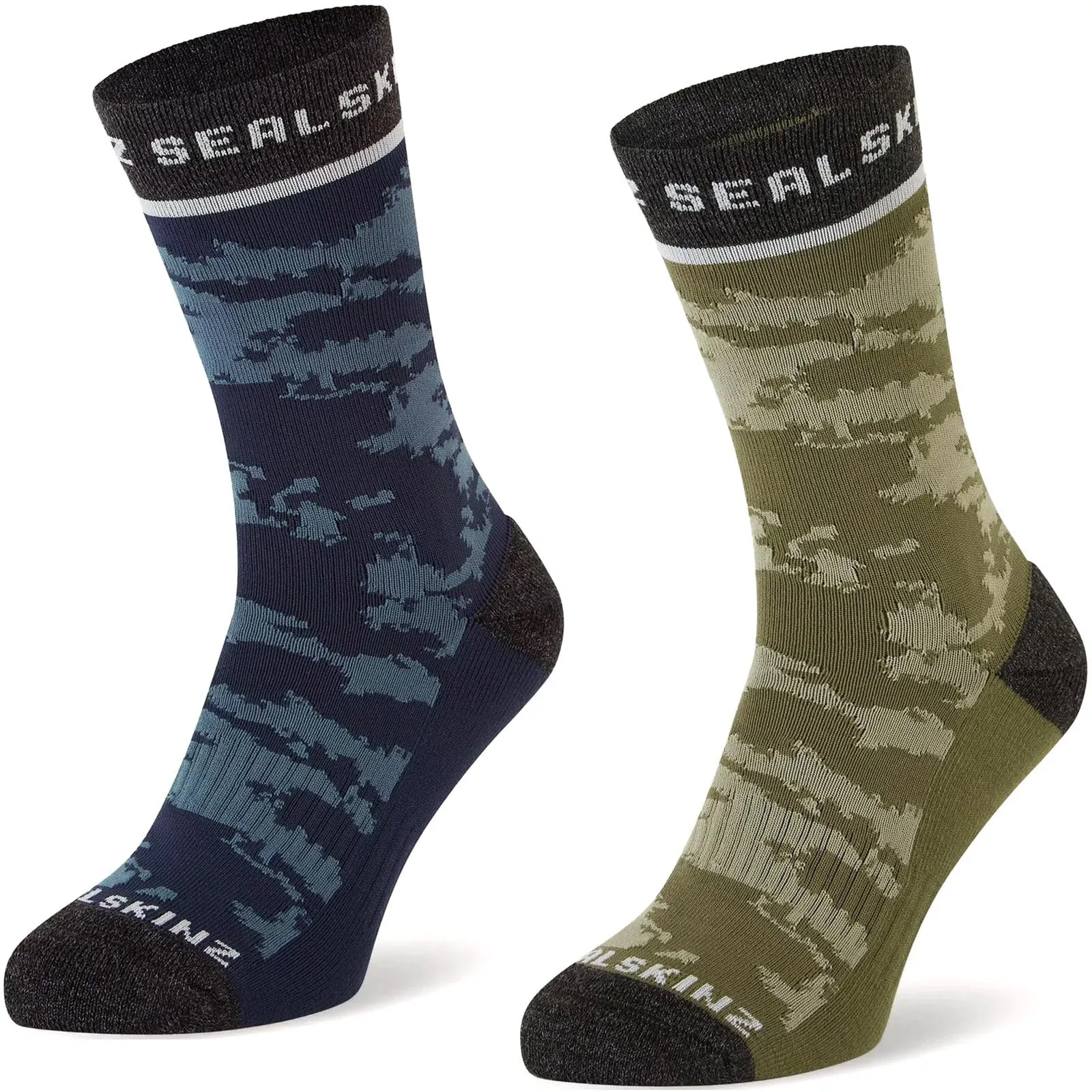 Sealskinz Unisex Reepham Mid Length Jacquard Active Socks