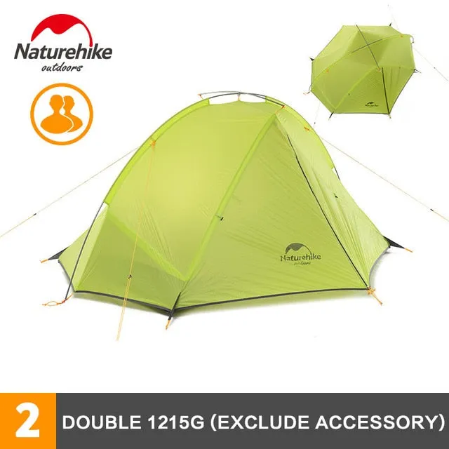 Season Tent Camping Affordable delivery fees Clearance sale ultralight Silicone Rod Person Outdoor Tent 20D Aluminum NatureHike Fabric Tent 4 Tents 2 Double-layer