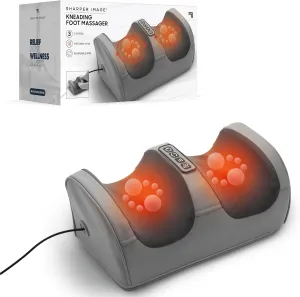 Sharper Image® Kneading Foot Massager - Rolling Massage with Optional Heat and Adjustable Speeds, Pain Relief & Circulation for Plantar Fasciitis & Neuropathy, Feet Massager, Masajeador